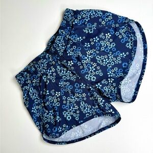 All in Motion Navy and Teal Patterned Shorts